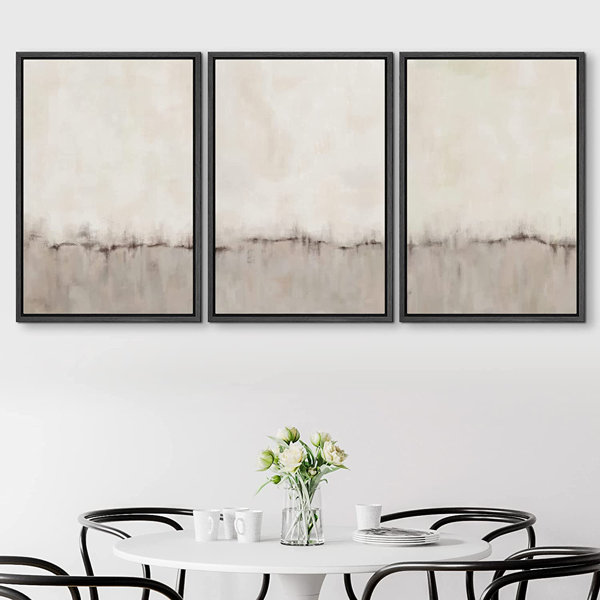SIGNLEADER Pastel Abstract Organic Modern Neutral Wall Art Set